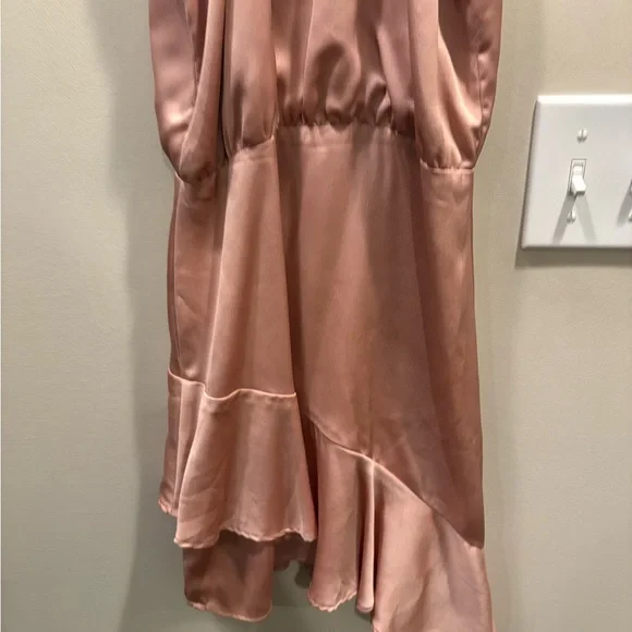 Krisa Asymmetrical Ruffle Halter Mini Dress - Picture 4 of 11